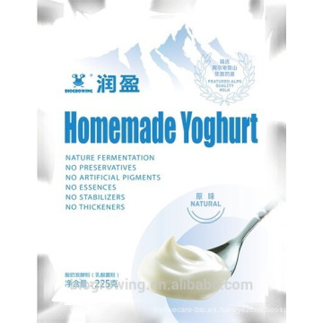 Yogur de la naturaleza en polvo